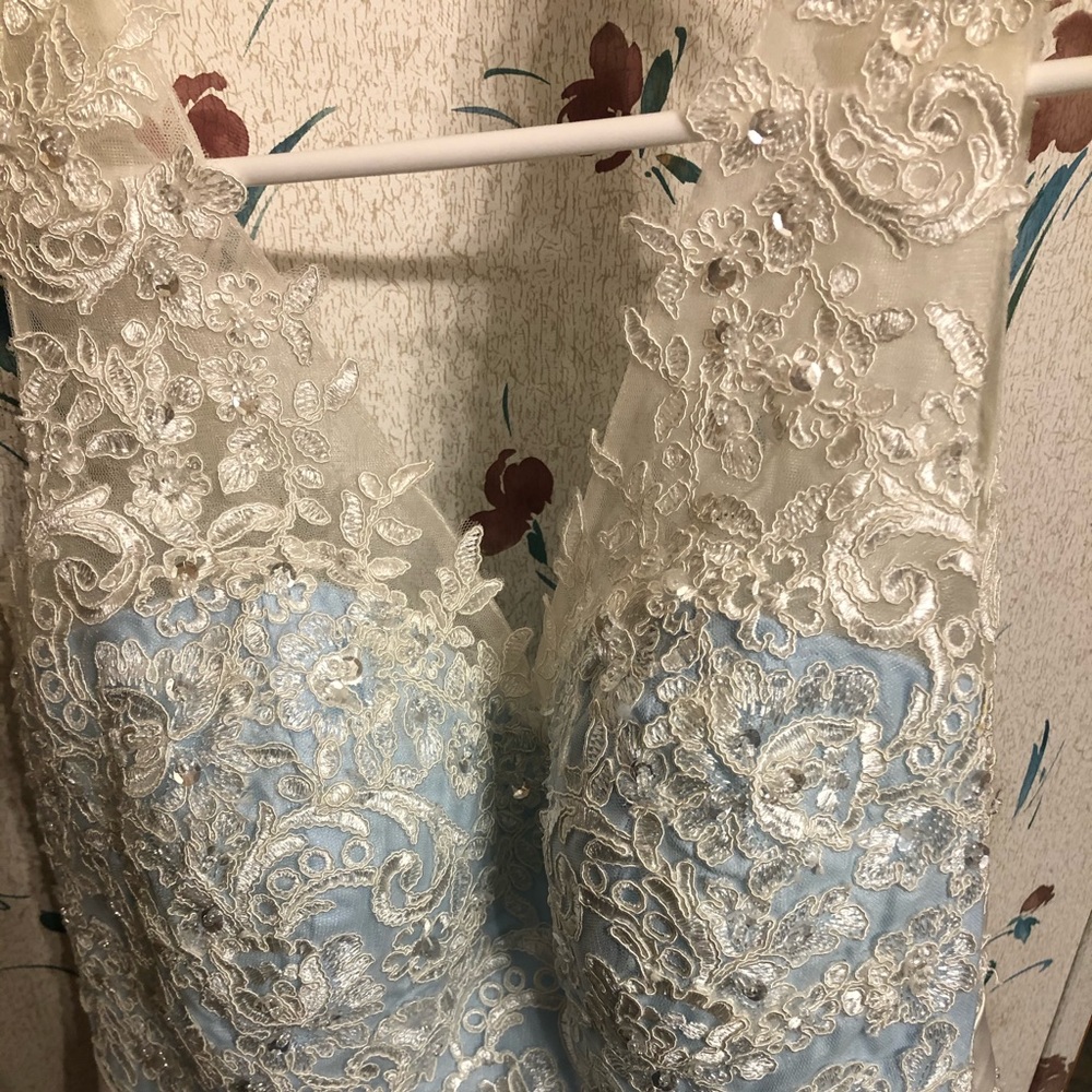 Beautiful Baby Blue Wedding Dress